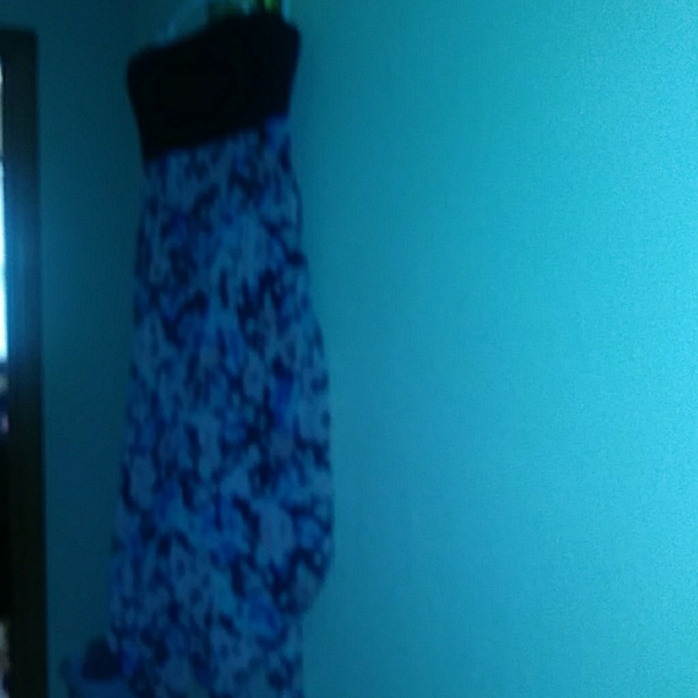 Black floral No Boundaries dress